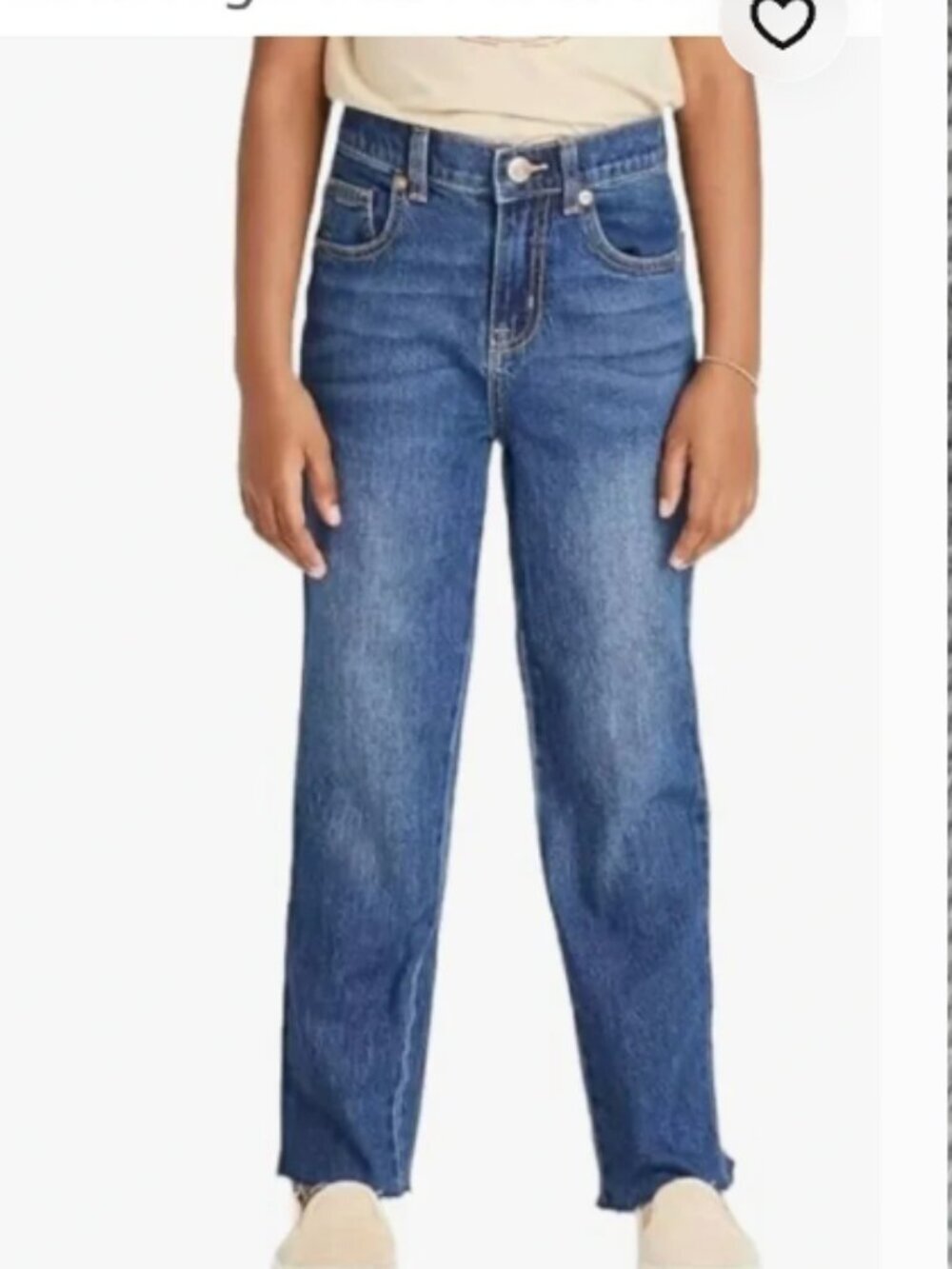 Cat & Jack Girl's Relaxed Straight Size 10 Jean, NWT
